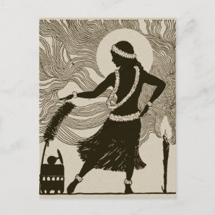 Hula Girl Briefkaart