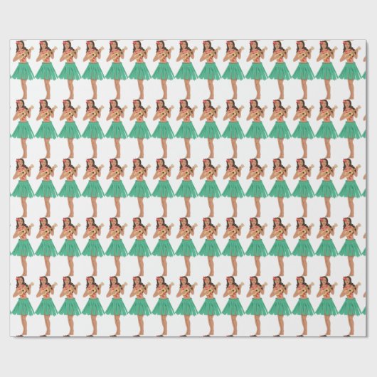 Hula Girl Cadeaupapier (Vlak)