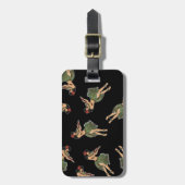 Hula Girl Dancing Pattern Bagagelabel (Voorkant verticaal)