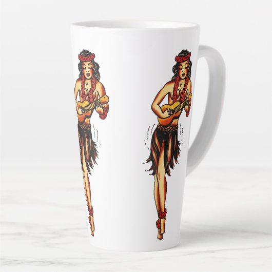 Hula girl - Hawaii Latte Mok (Rechterhoek)