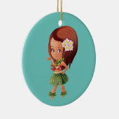 Hula Girl Keramisch Ornament (Rechts)