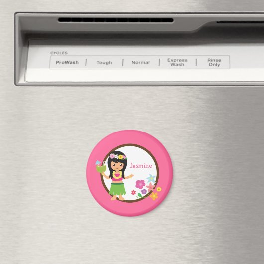 Hula Girl Luau Thmed Party Favors Magneet (Insitu (Vaatwasser))