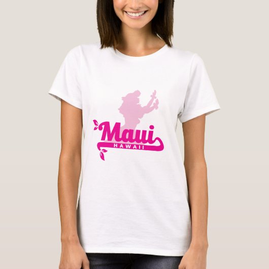 Hula Girl Maui Hawaii T-Shirt (Voorkant)
