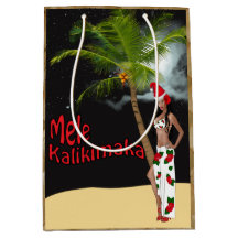 Hula Girl Mele Kalikimaka Kerstmedium