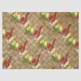 Hula Girl Mele Kalikimaka - kerstpapier  Tissuepapier