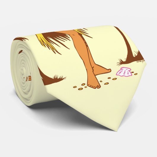 Hula Girl Necktie Stropdas (Opgerold)