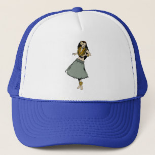 Hula Girl Trucker Pet