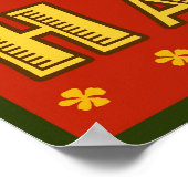 Hula Girl - Waikiki, Hawaii Diamond Head Poster (Hoek)