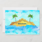 Hula Girls Birthday-uitnodigingen Kaart (Achterkant)