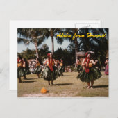 Hula Girls Briefkaart (Voorkant / Achterkant)