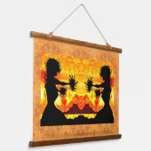Hula Girls Hangend Wandkleed (Gebogen)