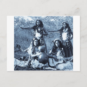 Hula Girls uit het gebied Hawaï Briefkaart
