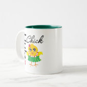 Hula Hawaii Chick Tweekleurige Koffiemok (Voorkant links)