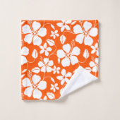 HULA (HIBISCUS) LICHT SINAASAPPEL BAD HANDDOEK (Wasdoekje)