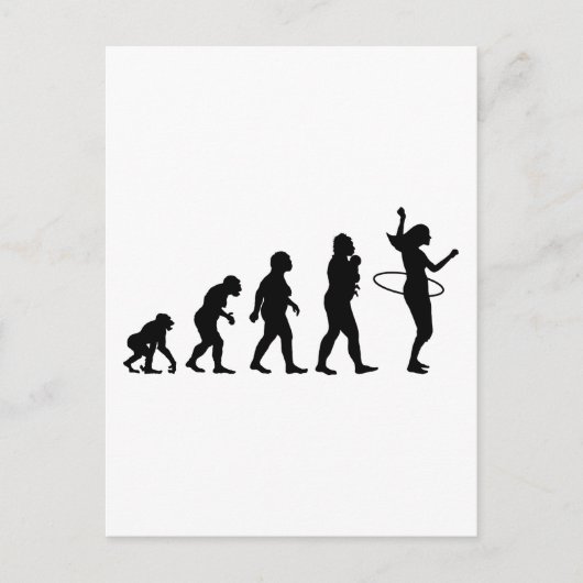 Hula Hoop Briefkaart (Voorkant)