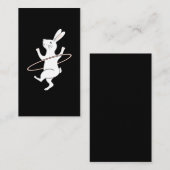 Hula Hoop Bunny Hooping Girls Hoop Dance Visitekaartje (Voorkant / Achterkant)