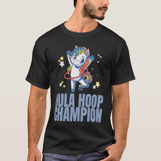 Hula Hoop Champion Dance Workout Exercise Hooper U T-shirt (Voorkant)