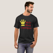 Hula Hoop Champion dark t shirt (Voorkant volledig)