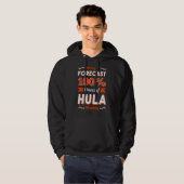 Hula Hoop Danser Gymnastiek Trainer Hooping Today' Hoodie (Voorkant volledig)