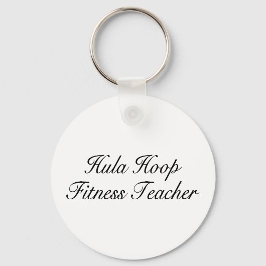 Hula Hoop Fitness leraar Sleutelhanger (Voorkant)