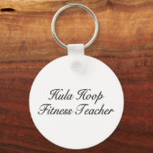 Hula Hoop Fitness leraar Sleutelhanger (Voorkant)