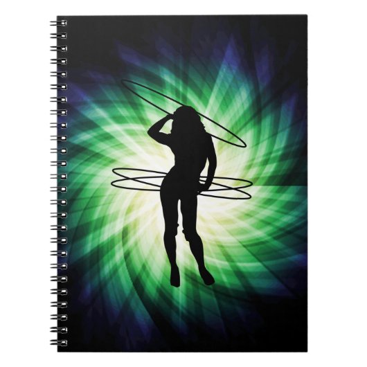 Hula Hoop Girl; Cool Notitieboek (Voorkant)
