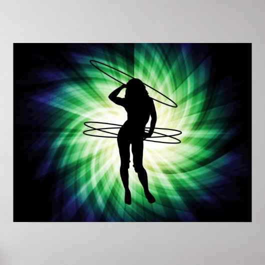 Hula Hoop Girl; Cool Poster (Voorkant)