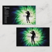 Hula Hoop Girl; Cool Visitekaartje (Voorkant / Achterkant)