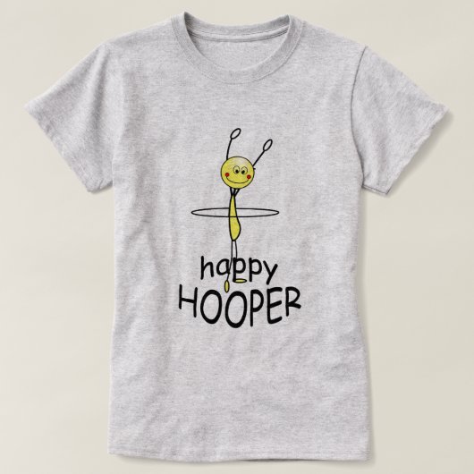 Hula Hoop Happy Hooper Funny T-shirt (Design voorkant)