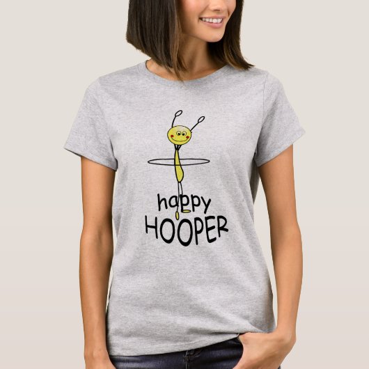 Hula Hoop Happy Hooper Funny T-shirt (Voorkant)
