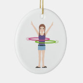 Hula Hoop Keramisch Ornament (Rechts)