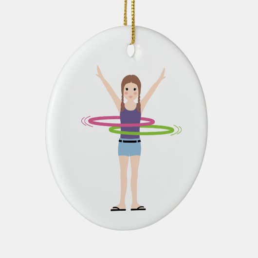 Hula Hoop Keramisch Ornament (Rechts)