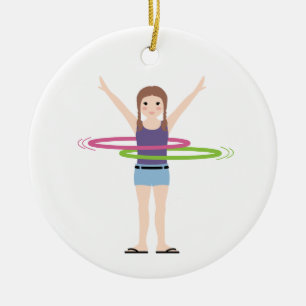 Hula Hoop Keramisch Ornament