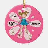 Hula Hoop New Big Sister Keramisch Ornament (Voorkant)