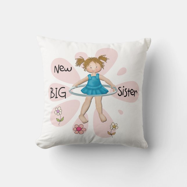 Hula Hoop New Big Sister Kussen (Voorkant)