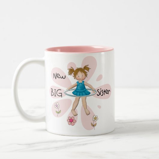 Hula Hoop New Big Sister Tweekleurige Koffiemok (Links)