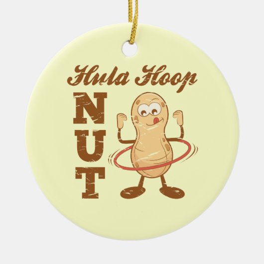 Hula Hoop Nut Keramisch Ornament (Voorkant)