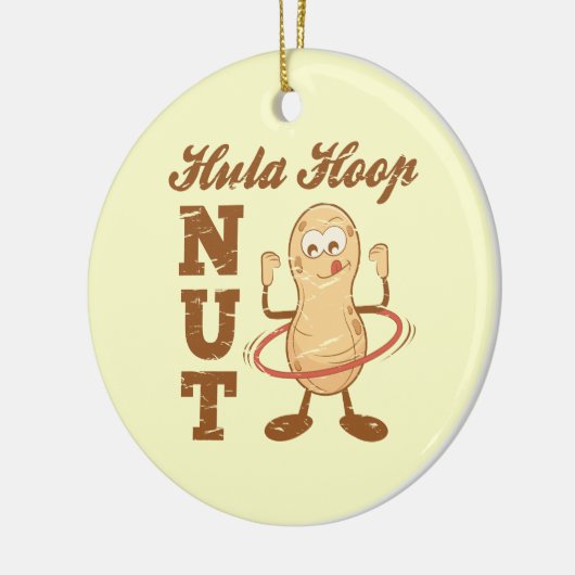 Hula Hoop Nut Keramisch Ornament (Links)