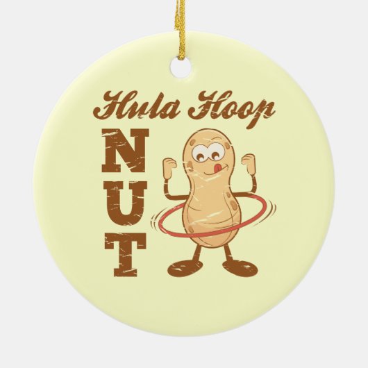 Hula Hoop Nut Keramisch Ornament (Achterkant)