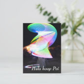 Hula hoop Poi twirler Briefkaart (Staand voorkant)
