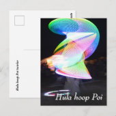 Hula hoop Poi twirler Briefkaart (Voorkant / Achterkant)