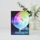 Hula hoop Poi twirler Briefkaart (Staand voorkant)