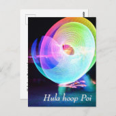 Hula hoop Poi twirler Briefkaart (Voorkant / Achterkant)