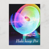 Hula hoop Poi twirler Briefkaart (Voorkant)