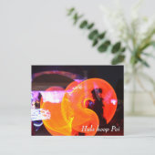 Hula hoop Poi twirler Briefkaart (Staand voorkant)