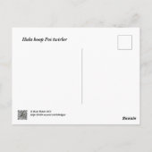 Hula hoop Poi twirler Briefkaart (Achterkant)