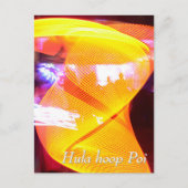 Hula hoop Poi twirler Briefkaart (Voorkant)