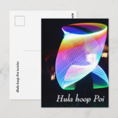 Hula hoop Poi twirler Briefkaart (Voorkant / Achterkant)