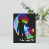 Hula hoop Poi twirler Briefkaart (Staand voorkant)