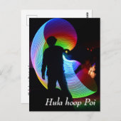 Hula hoop Poi twirler Briefkaart (Voorkant / Achterkant)